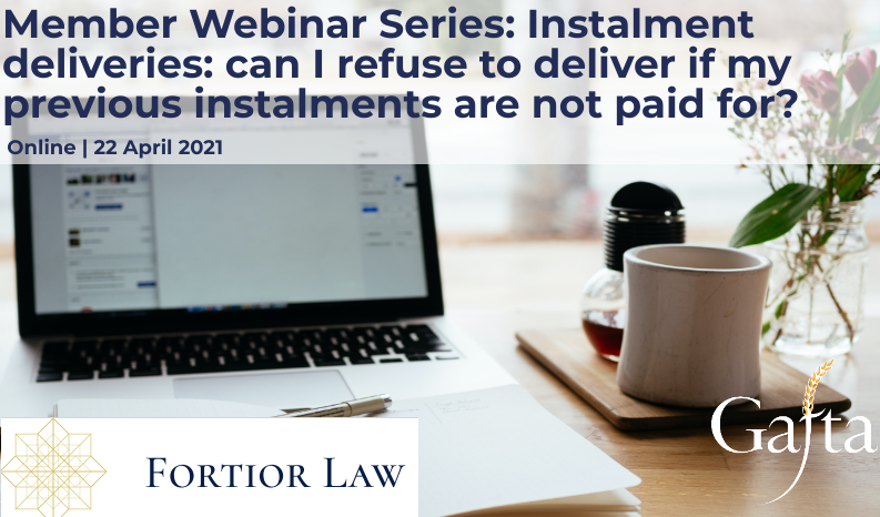 Danil Hristich speaks at Gafta’s webinar about instalment deliveries