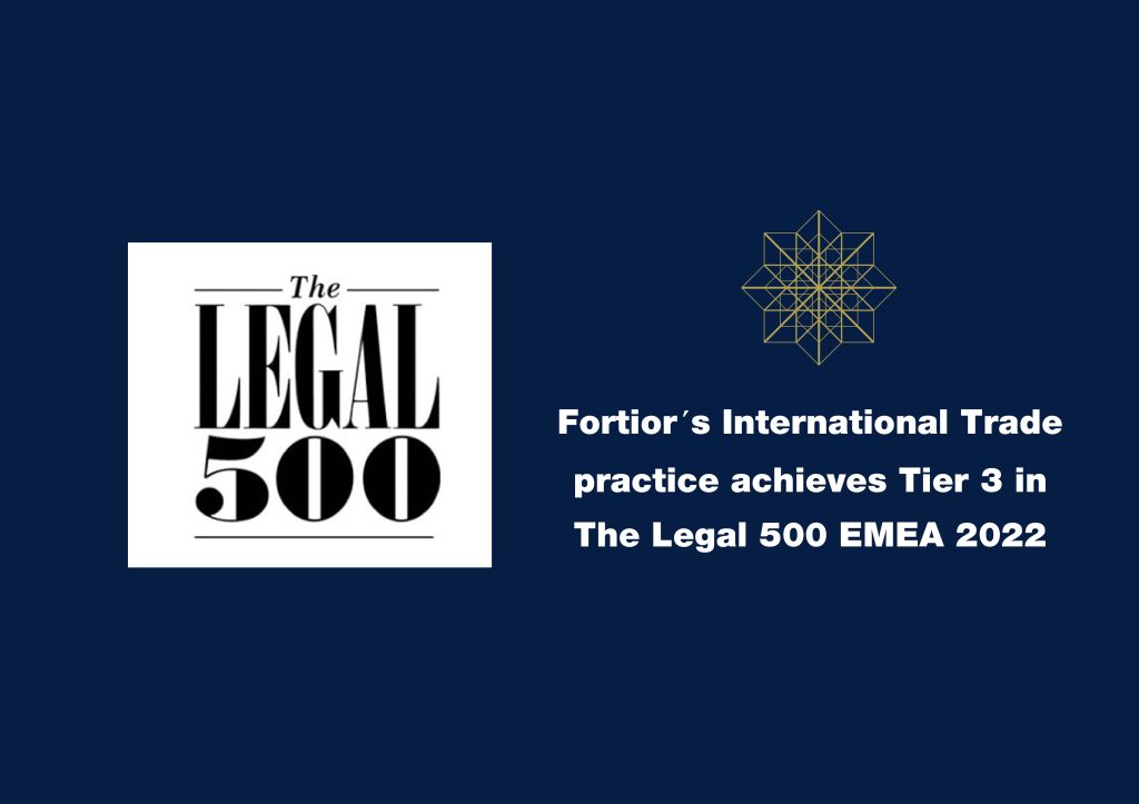 Fortior’s International Trade practice achieves Tier 3 in The Legal 500