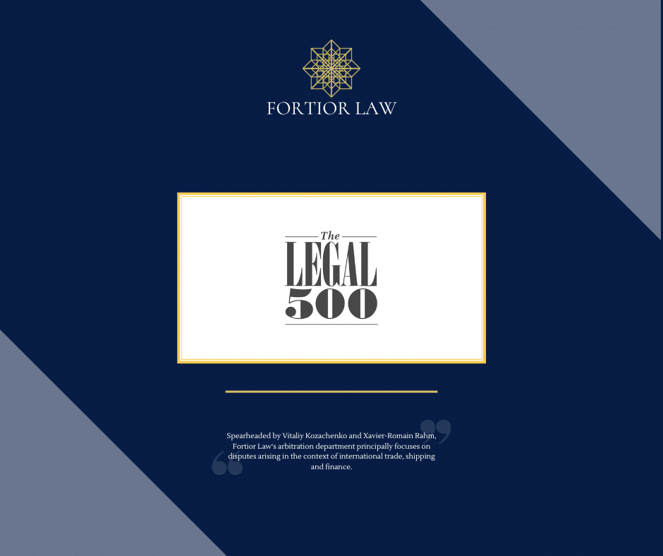 Fortior Law’s Geneva office is ranked in the Legal 500